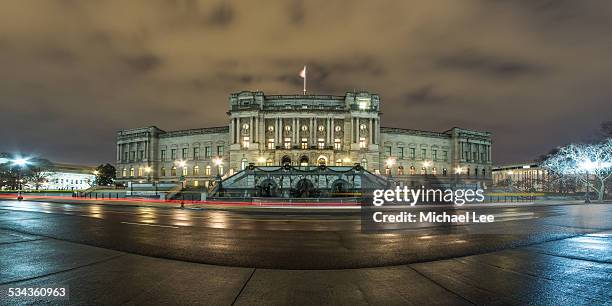 library of congress cloudy night view - library of congress stock pictures, royalty-free photos & images