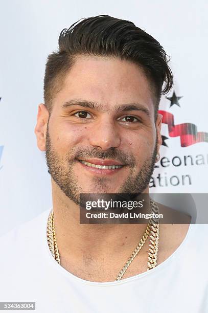 Ronnie Ortiz-Magro arrives at the 7th Annual Big Fighters, Big Cause Charity Boxing Night Benefiting The Sugar Ray Leonard Foundation at The Ray...