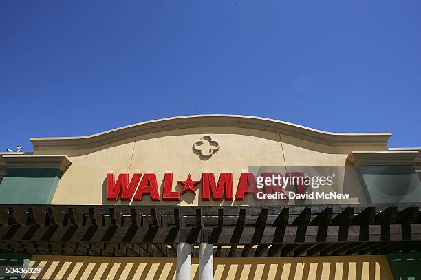 The soon-to-be-opened Wal-Mart Palmdale Supercenter department store is seen on August 18, 2005 in Palmdale, California. The new 205,000-square-foot...