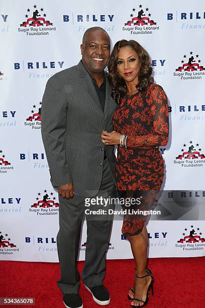 Rodney Peete and Holly Robinson Peete arrive at the 7th Annual Big Fighters, Big Cause Charity Boxing Night Benefiting The Sugar Ray Leonard...