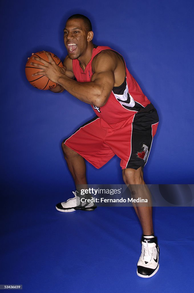 2005 Toronto Raptors Joey Graham of the Toronto Raptors poses during a portrait session ...