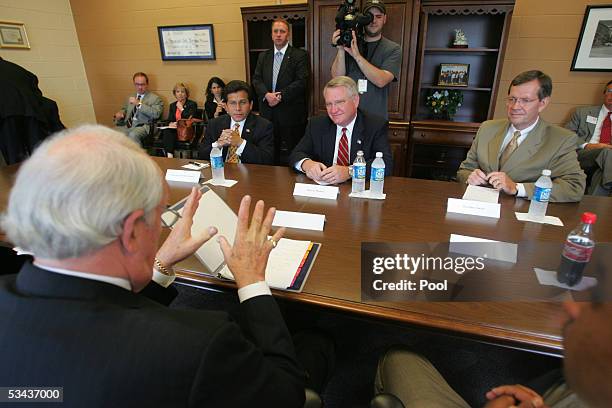 Attorney General Alberto Gonzales , Director of National Drug Control Policy John Waters and Secretary of Health and Human Services Mike Leavitt...