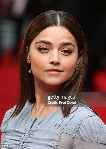 Jenna Coleman attends the European film premiere "Me Before You" at The Curzon Mayfair on May 25, 2016 in London, England.