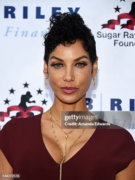 Television personality Nicole Mitchell Murphy arrives at the 7th Annual Big Fighters, Big Cause Charity Boxing Night Benefiting The Sugar Ray Leonard...