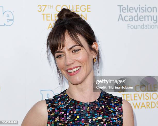 Maggie Siff attends the 37th College Television Awards at Skirball Cultural Center on May 25, 2016 in Los Angeles, California.