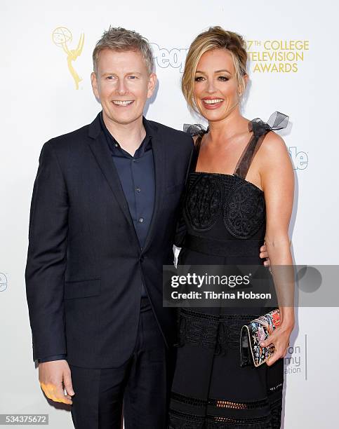 Patrick Kielty and Cat Deeley attend the 37th College Television Awards at Skirball Cultural Center on May 25, 2016 in Los Angeles, California.