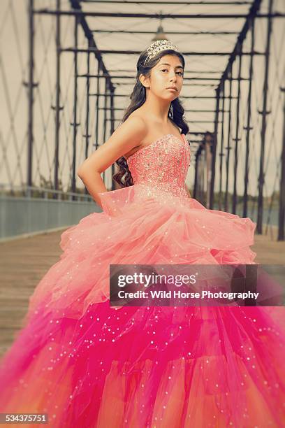 pride teenage girl looking at camera - bar mitzvah stock pictures, royalty-free photos & images