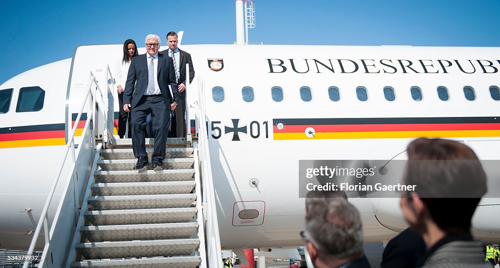 Foreign Minister Of Germany Steinmeier Visits Baltic States