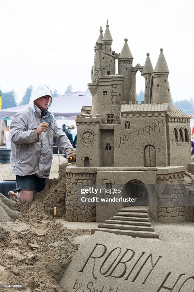 Sand castle competition in Canada