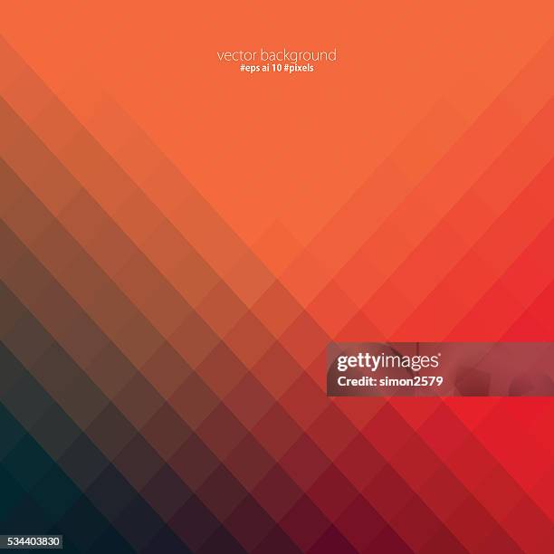 colorful pixels background - red orange background stock illustrations