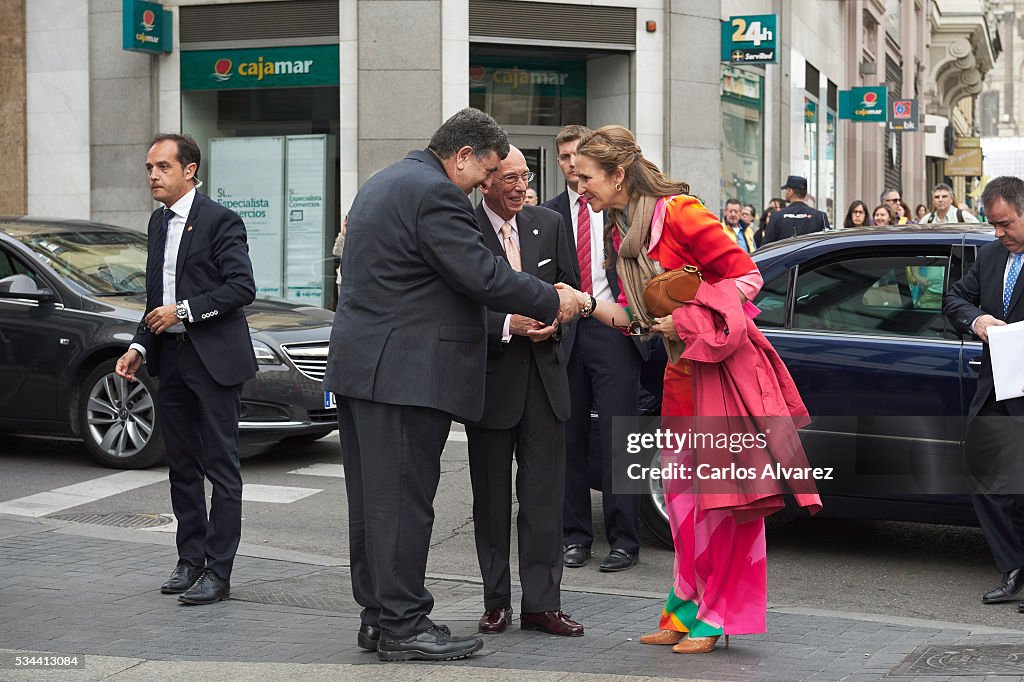 Princess Elena Attends 'Dia de La Caridad' in Madrid