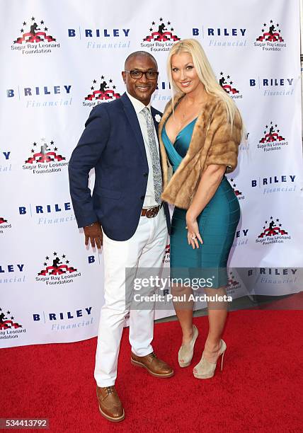 Actor Tommy Davidson and his Wife Amanda Moore attend the 7th annual "Big Fighters, Big Cause Charity Boxing Night" benefiting the Sugar Ray Leonard...