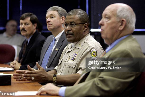 Law enforcement officers Gary Steed Sedgwick County Sherriff, Kevin Stafford FBI, Norman Williams Wichita Chief of Police, Larry Welch Director KBI...