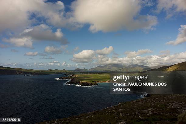 The Dingle Peninsula is pictured from the village of Ballyferriter in western Ireland, on May 22, 2016. The plot for the next Star Wars film is...