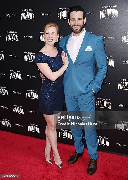 Patti Murin, Colin Donnell attend the Cirque Du Soleil's "Paramour" Broadway Opening Night at the Lyric Theatre on May 25, 2016 in New York City.