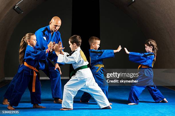 karate training. - karate stock pictures, royalty-free photos & images