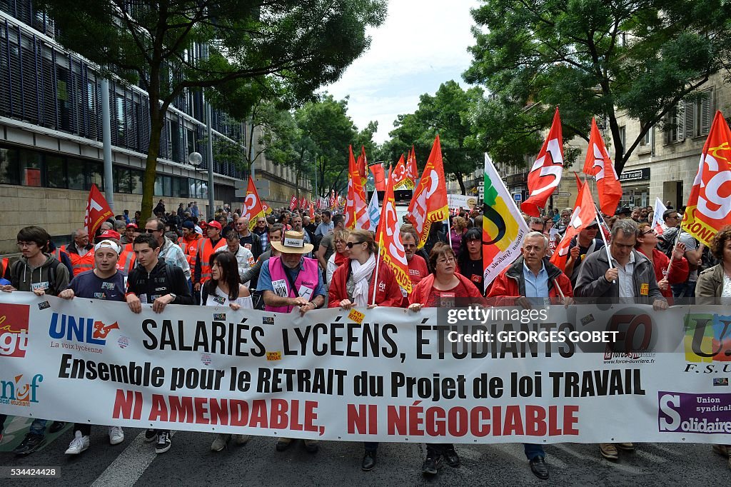 FRANCE-LABOUR-EMPLOYMENT-PROTEST-DEMO