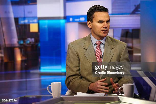 Paul Hickey, co-founder of Bespoke Investment Group LLC, speaks during a Bloomberg Television interview in New York, U.S., on Thursday, May 26, 2016....