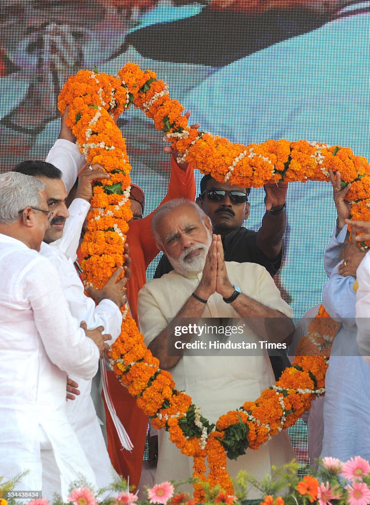 Prime Minister Narendra Modi Addresses Public Rally In Saharanpur To Mark Two Years Of His Government