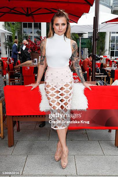 German actress Sophia Thomalla during the 'Ein Herz fuer Kinder' summer party at Wannseeterrassen on May 26, 2016 in Berlin, Germany.