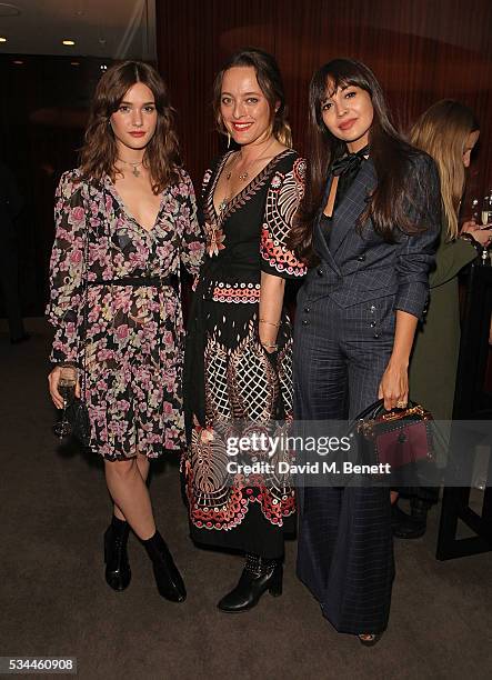 Sai Bennett, Alice Temperley and Zara Martin attend a private screening with Alice Temperley of Disney's Alice Through The Looking Glass at the...