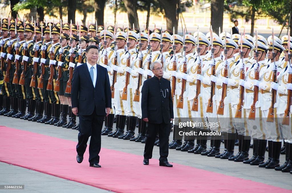 Indian President Pranab Mukherjee in China