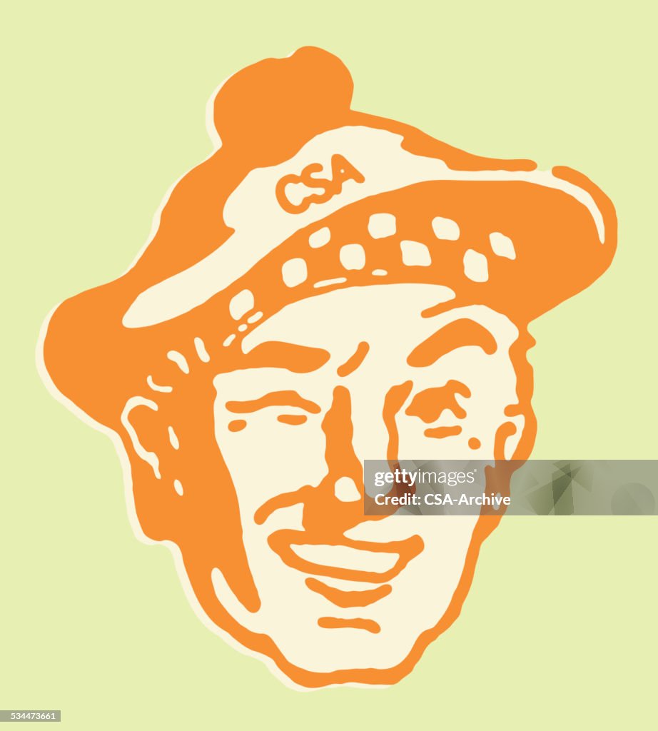 Scotsman in wearing a Tam