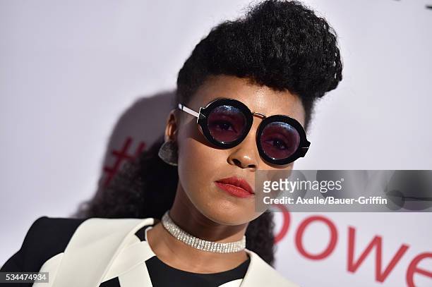Singer Janelle Monae arrives at AltaMed Health Services' Power Up, We Are The Future Gala at the Beverly Wilshire Four Seasons Hotel on May 12, 2016...