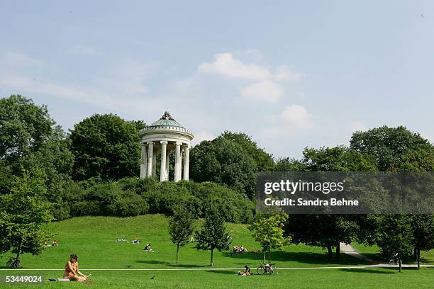 General view of the Monopterus in the English Garden on August 19, 2005 in Munich, Germany. Munich is one of the host cities that will be used to...