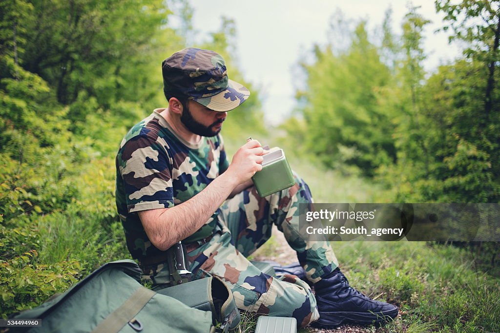 Soldado de descanso