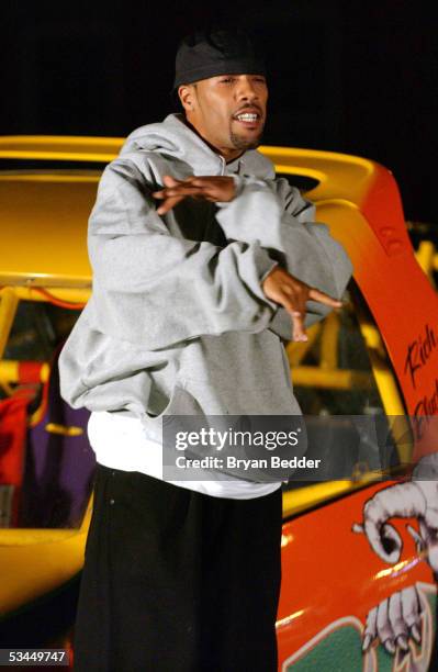 Rapper Redman appears on set during the filming of his new music video "Rush The Security" from his album "Red Gone Wild" August 21, 2005 in the...