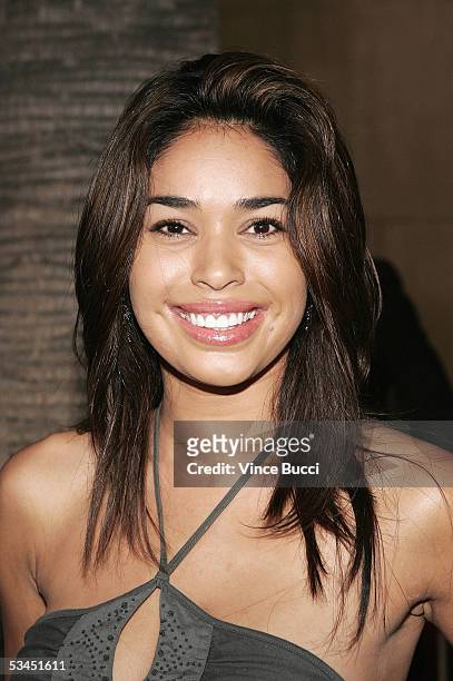 Actress Maria Arce attends the West Coast premiere of the film "Matando Cabos" on August 22, 2005 at the Eygptian Theatre in Hollywood, California.