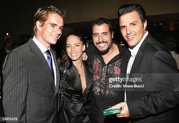 Actors Tony Dalton and Ana Claudia Talancon and director Alejandro Lozano and producer Billy Rovzar attend the afterparty for the West Coast premiere...