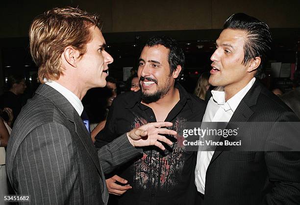Actor Tony Dalton , director Alejandro Lozano and producer Billy Rovzar attend the afterparty for the West Coast premiere of the film "Matando Cabos"...