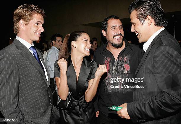 Actors Tony Dalton, Ana Claudia Talancon, director Alejandro Lozano and producer Billy Rovzar attend the afterparty for the West Coast premiere of...