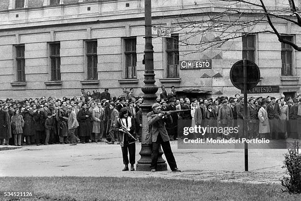 Revolt of the Hungarian people against the Soviet tyranny. Budapest, November 1956