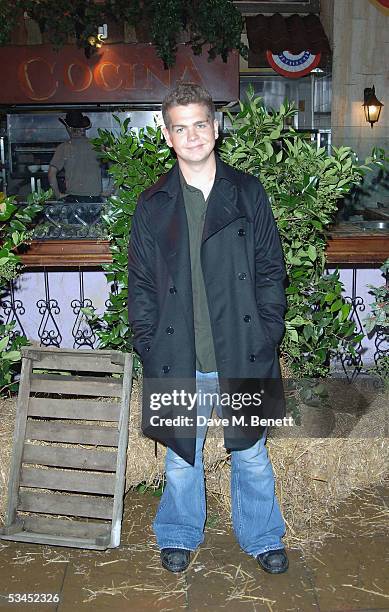 Jack Osbourne attends the after party for the UK Premiere of "The Dukes Of Hazzard" at the Texas Embassy Cantina on August 22, 2005 in London,...