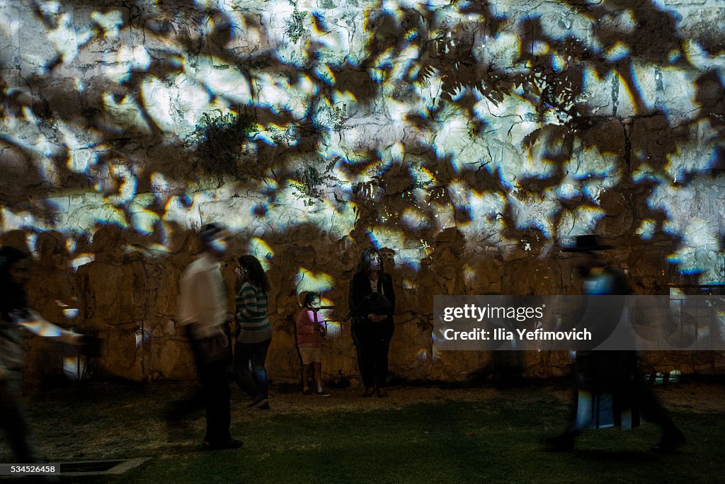 Annual Light Festival In Jerusalems Old City