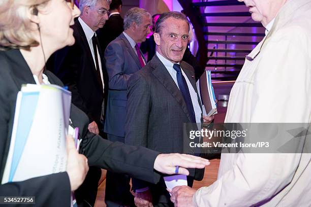 Vincent Isore/IP3 Paris, France on May 24, 2016. Natives member of the board, Henri Proglio attends the general shareholders meeting of French...