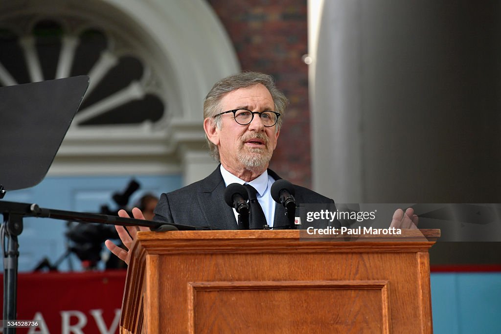 Steven Spielberg Speaks at 2016 Harvard Commencement Day