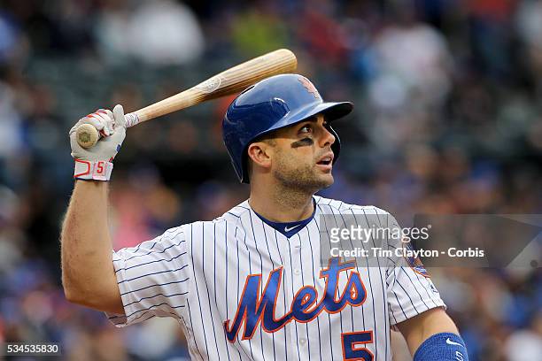 May 21: David Wright of the New York Mets reacts after striking out during the Milwaukee Brewers Vs New York Mets regular season MLB game at Citi...