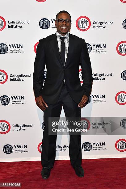 Professional baseball player Curtis Granderson attends the 2016 CollegeBound Initiative Celebration at Jazz at Lincoln Center on May 26, 2016 in New...