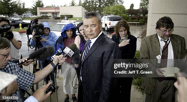 Kootenai County Prosecutor, Bill Douglas , speaks with reporters outside the Kootenai County Jail after a plea hearing for Joseph Edward Duncan III,...