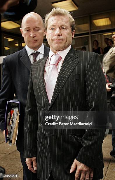 Former soap actor Chris Quinten leaves Horseferry Road Magistrates Court on August 24, 2005 in London, England. The 48 year old actor, who appeared...