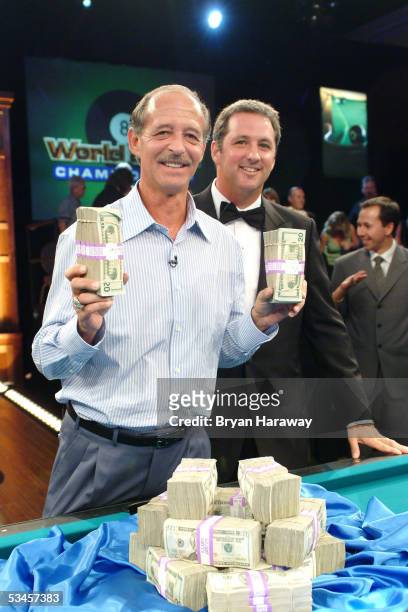 Winner Mike Sigel and sponsor Kevin Trudeau at the International Pool Tour World 8-Ball Championship at the Mandalay Bay Resort & Casino August 20,...