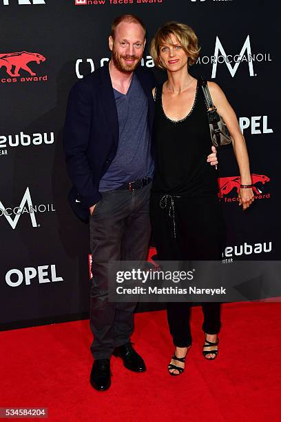 Johannes von Buelow and his wife Katrin during the New Faces Award Film 2015 at ewerk on May 26, 2016 in Berlin, Germany.