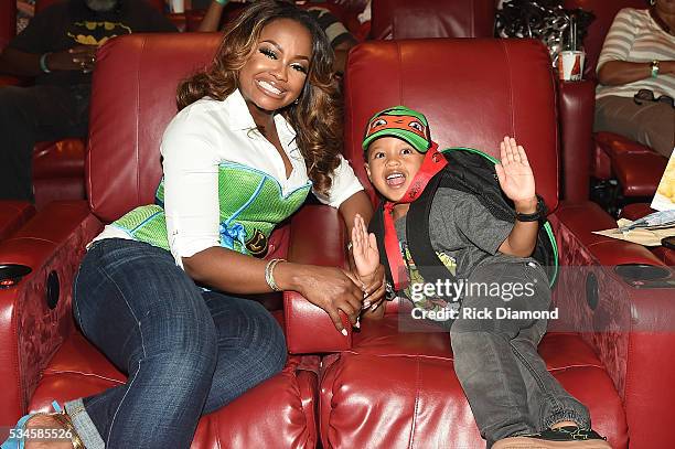 Phaedra Parks Ayden Nida attend the Atlanta Screening of the Paramount Pictures title "Teenage Mutant Ninja Turtles: Out of the Shadows", on May 26,...