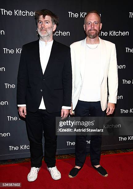 Musicians James Murphy and Pat Mahoney attend 2016 Kitchen Spring Gala Benefit at Cipriani Wall Street on May 26, 2016 in New York City.