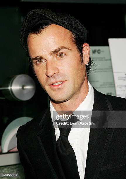 Actor Justin Theroux attends IFC Films premiere of "The Baxter" at the IFC Theater August 24, 2005 in New York City.