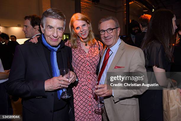 Rolf Kuehn , his wife Melanie and Jan Hofer attend the Echo Jazz 2016 show at Kampnagel on May 26, 2016 in Hamburg, Germany.